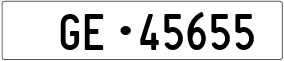 Trailer License Plate
